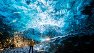 Gletscherhöhle in Island